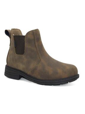 Waterproof Leather Chelsea Ankle Boots Memory Foam Comfort